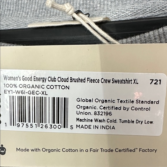 Pact organic cottonGray Sweatshirt - Picture 4 of 5